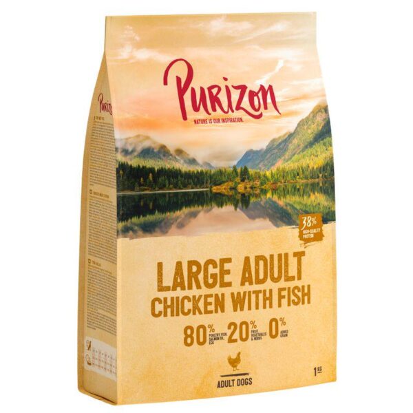 Purizon Adult Large Breed Dog – Grain-Free Chicken & Fish-Alifant Food Supplier