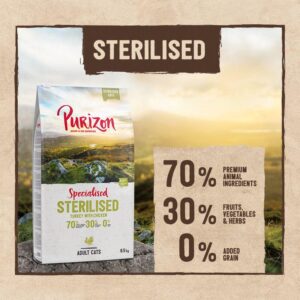 Purizon Adult Sterilised Grain-Free Turkey & Chicken-Alifant Food Supply