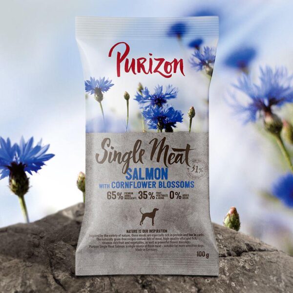 Purizon Single Meat Adult Dog - Grain-Free Salmon with Cornflower Blossoms-Alifant Fod Supply
