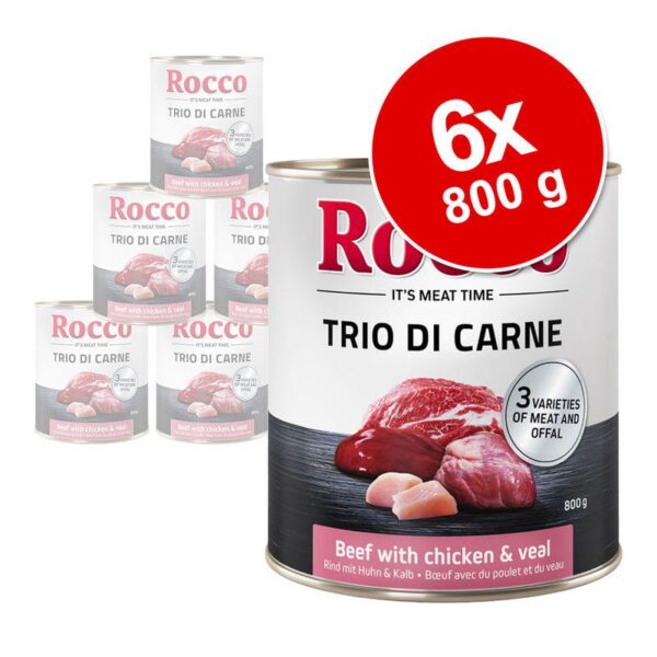 Rocco Classic Trio di Carne 6 x 800g-Alifant food Supply