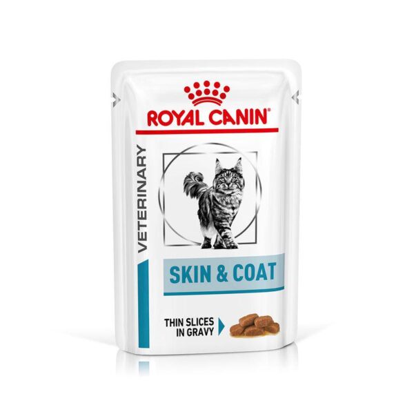 Royal Canin Veterinary Feline Skin & Coat in Gravy-Alifant Food Supplier