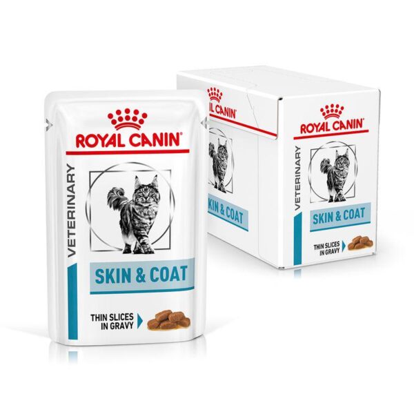 Royal Canin Veterinary Feline Skin & Coat in Gravy-Alifant Food Supplier