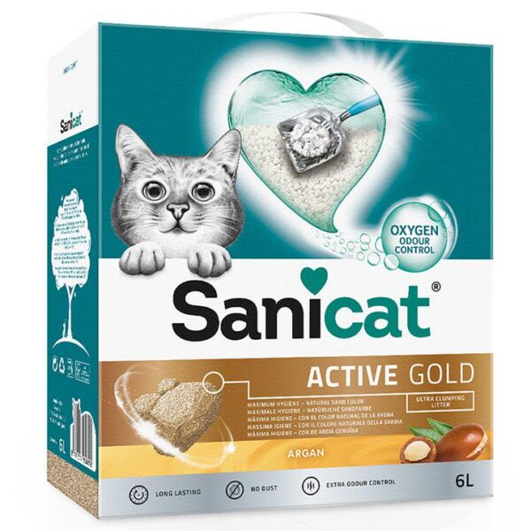 Sanicat Active Gold Clumping Cat Litter-Alifant Food Supply