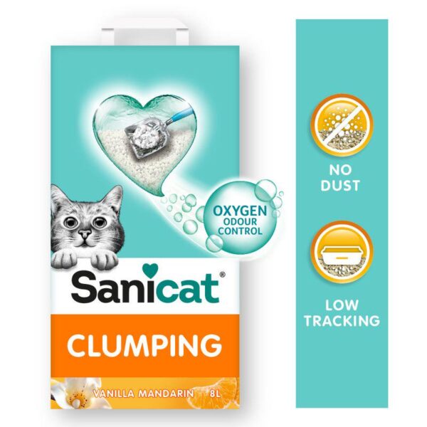 Sanicat Vanilla Mandarin Clumping Cat Litter-Alifant Food Supply