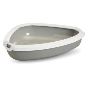 Savic Rincon Corner Litter Tray with Border-Alifant Food Supply