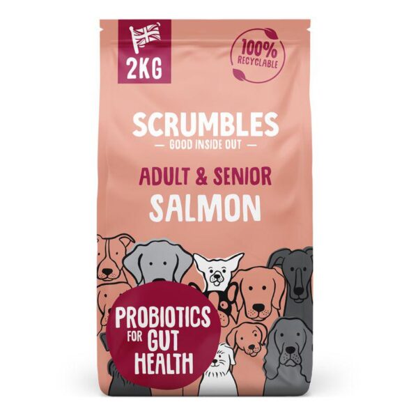 Scrumbles Adult & Senior Salmon Dry Dog Food -Alifant Food Supply