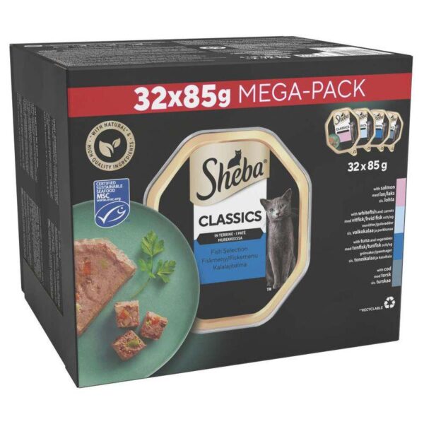Sheba Classics Mixed Pack Trays-Alifant Food Supplier