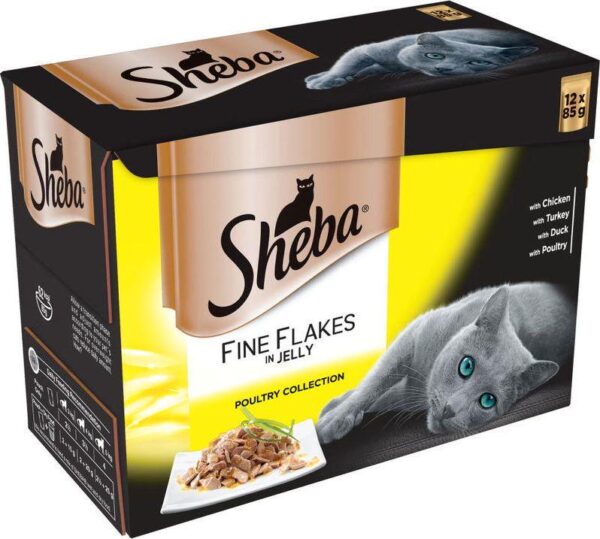 Sheba Pouches Fine Flakes 48 x 85g-Alifant Food Supplier