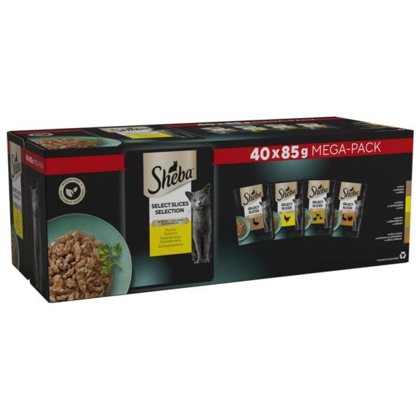 Sheba Pouches Select Slices 40 x 85g-Alifant food Supply