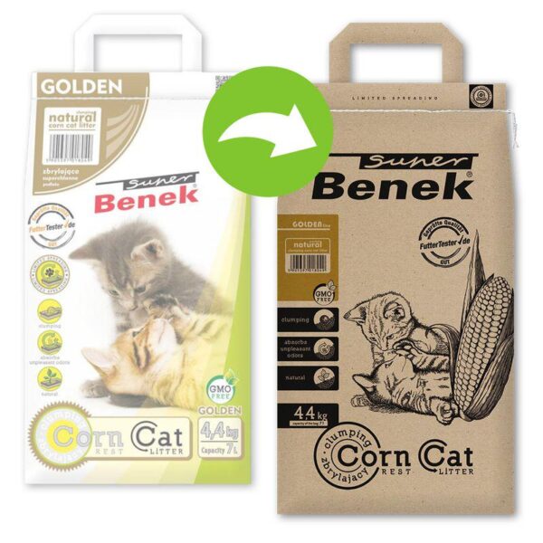 Super Benek Corn Golden Cat Litter-Alifant Food Supply