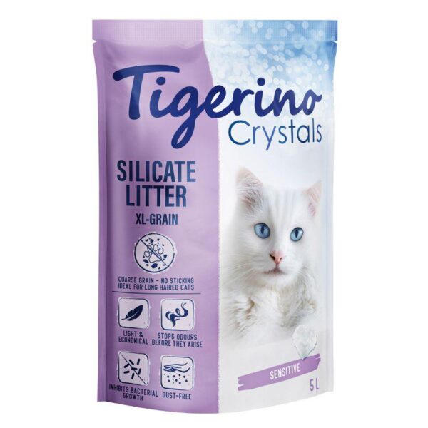 Tigerino Crystals Cat Litter XL-Grain – Sensitive (Unscented)-Alifant Food Supply