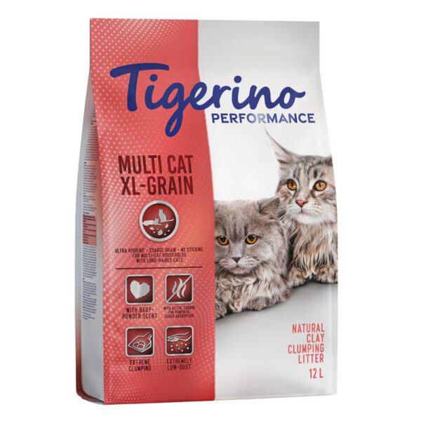 Tigerino Performance Multi-Cat XL-Grain Cat Litter - Baby Powder Scent-Alifant Food Supply