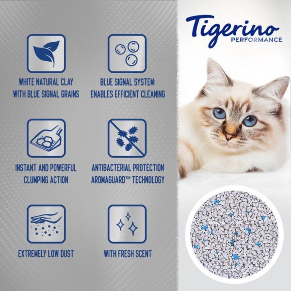 Tigerino Performance White Intense Blue Signal Cat Litter – Fresh Scent-Alifant Food Supplier