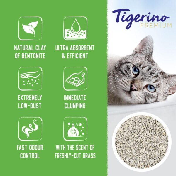 Tigerino Premium Cat Litter – Fresh Cut Grass Scent-Alifant Food Supplier