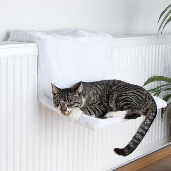 Trixie Deluxe Plush Radiator Bed - White-Alifant Food Supply