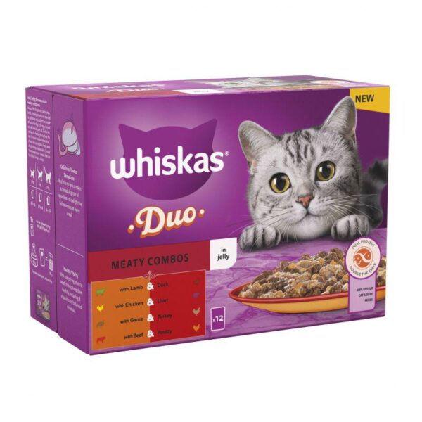 Whiskas 1+ Duo Meaty Combos in Jelly-Alifant Food Supplier