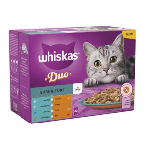 Whiskas 1+ Duo Surf & Turf in Jelly-Alifant Food Supplier