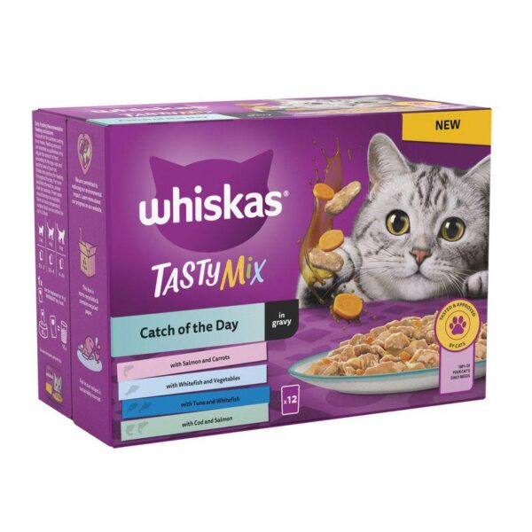 Whiskas 1+ Tasty Mix Catch of the Day in Gravy-Alifant Food Supplier