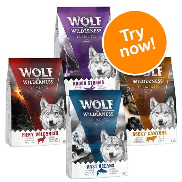 Wolf of Wilderness Elements Mixed Trial Pack-Alifant Food Supply