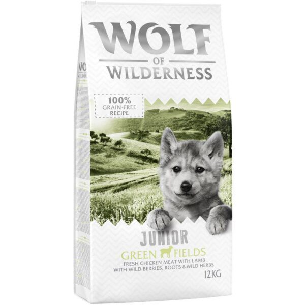 Wolf of Wilderness Junior 'Green Fields' - Lamb-Alifant Food Supplier