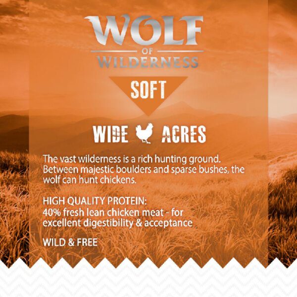 Wolf of Wilderness Soft "Wide Acres" - Chicken-Alifant Food Supplier