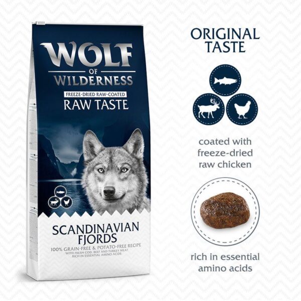 Wolf of Wilderness "Scandinavian Fjords" - with Reindeer, Chicken & Salmon-Alifant Food Supplier