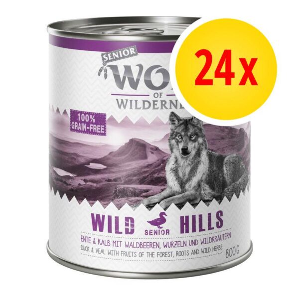 Wolf of Wilderness Senior Multibuy 24 x 800g-Alifant Food Supply