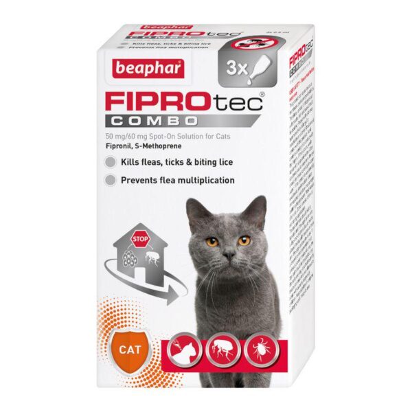 beaphar FIPROtec® COMBO Flea & Tick Spot-On for Cats-Alifant Food Supply