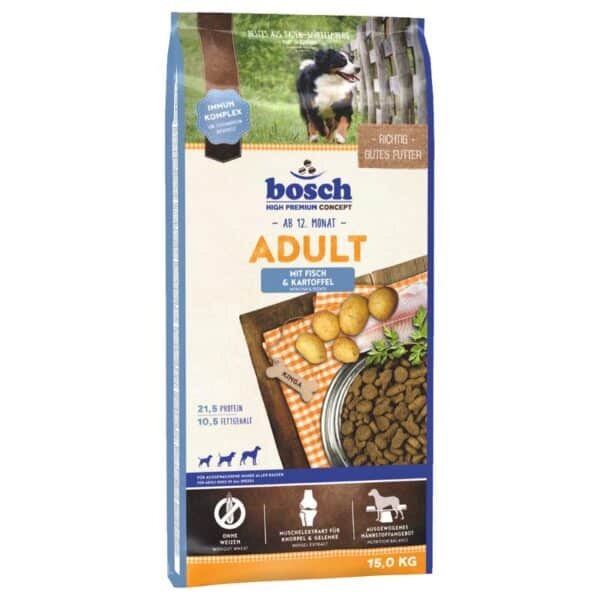 bosch Adult with Fish and Potato Dry Dog Food-Alifant food Supply